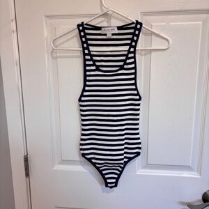 Michael Kors striped bodysuit